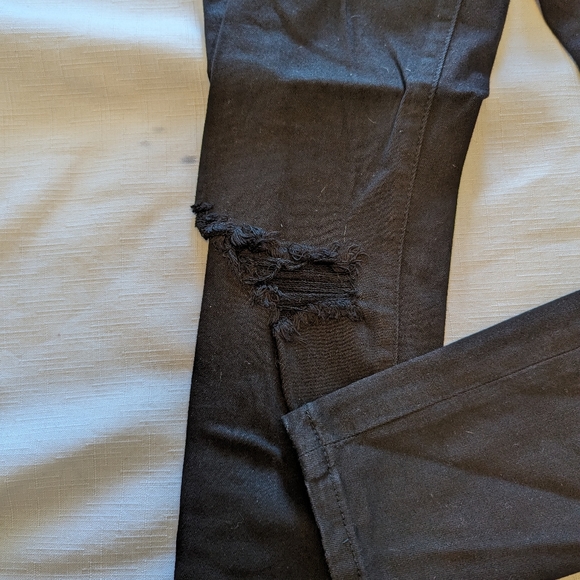NWOT Hammer Jeans - black distressed stretch - slim leg - size 5 - Picture 3 of 5